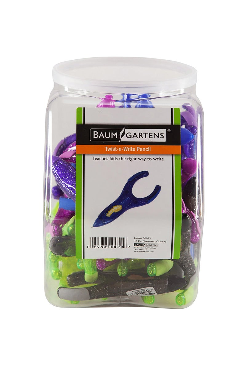 Baumgartens PenAgain Twist 'n Write Hexagonal Tub Display of 48 Arthritis Ehlers Danlos Syndrome ASSORTED Colors (00079) - Image 5